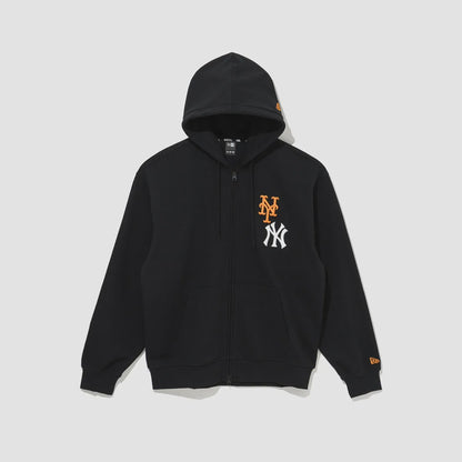 NEA-K11 (New era mlb subway series zip hoodie new york yankees/mets black) 52597000