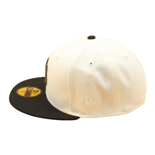 NEC-D71 (New era 5950 new york yankees 09 world series chrome/black fitted hat) 12693970