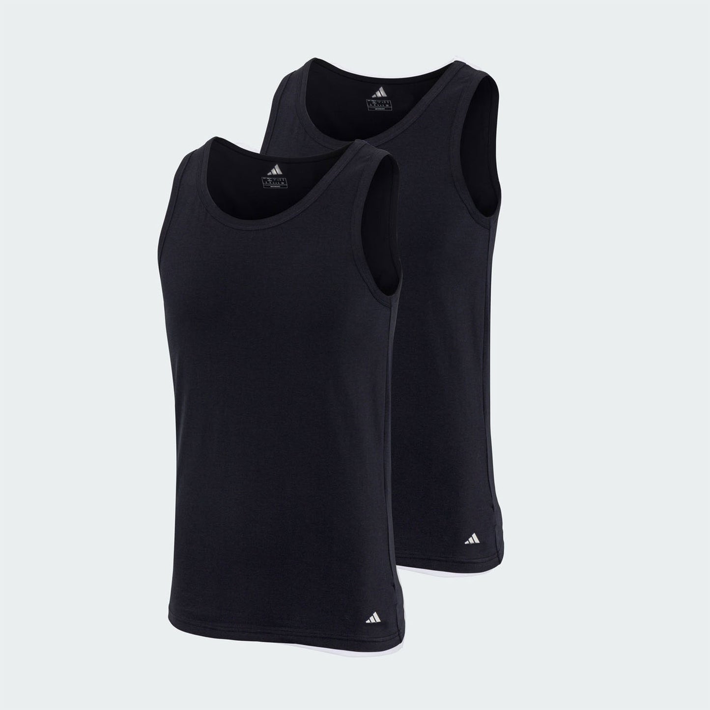 AA-R28 (Adidas 2 pack active flex cotton tank top black) 72593909