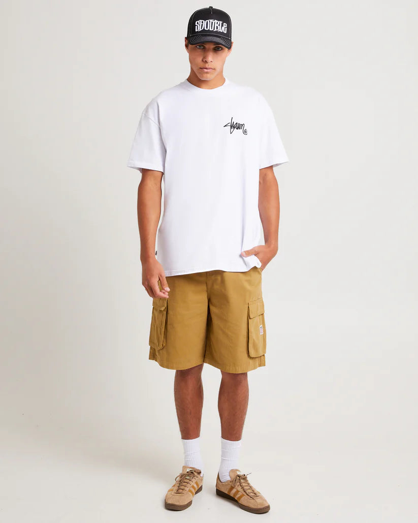 SSA-K (S/Double s shawn script short sleeve heavy weight tee white) 122593043