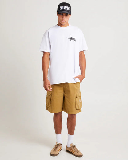 SSA-K (S/Double s shawn script short sleeve heavy weight tee white) 122593043