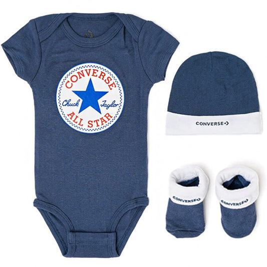 CTA-E (Converse baby chuck patch 3 piece set navy) 72692000