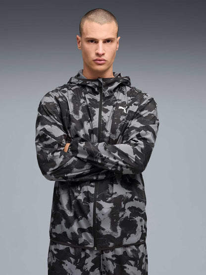 PA-L12 (Puma tad essentials all over print woven jacket black) 32695500