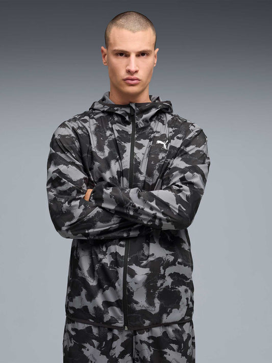 PA-L12 (Puma tad essentials all over print woven jacket black) 32695500