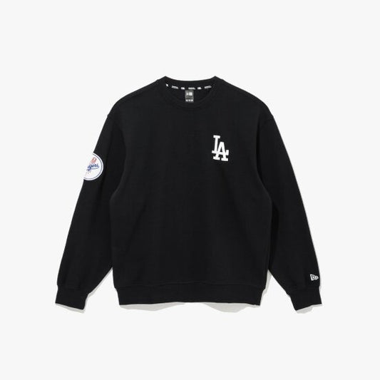 NEA-T11 (New era mlb team logo select los angeles dodgers crewneck black) 52596500