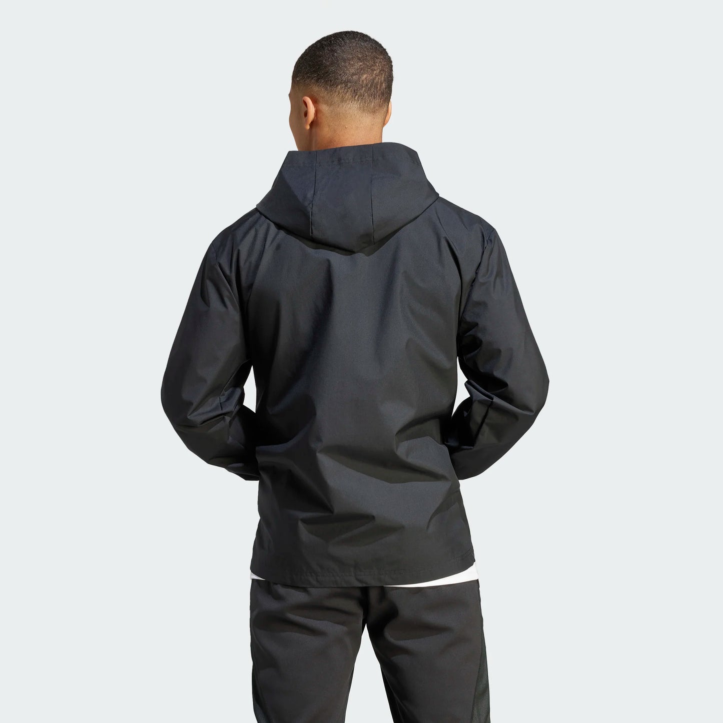 AA-H21 (Adidas entrada 22 all-weather jacket black/white) 72396735 ADIDAS