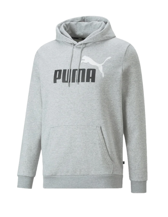 PA-P8 (Puma essentials + 2 colour big logo fleece hoodie light grey) 82394500 PUMA