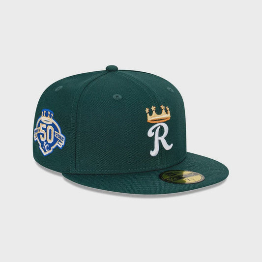 NEC-Y65 (New era 5950 regal greens kansas city royals dkgotc fitted hat) 72593176