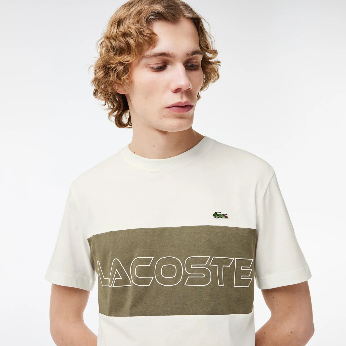 LCA-C20 (Lacoste colour block heavy jersey t-shirt) 82496522