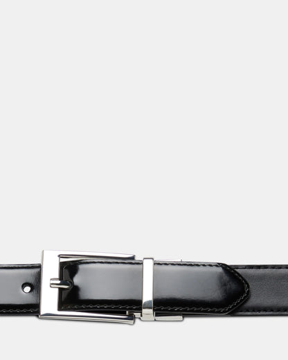 JMA-B (Julius marlow dress belt 2 reversible black patent/black) 32693478