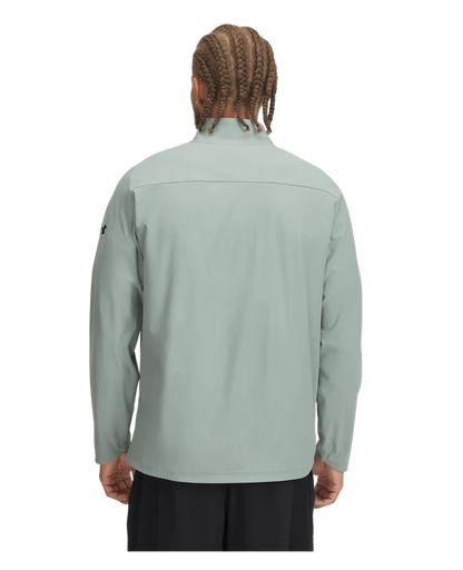 UAA-D15 (Under armour mens unstoppable non-hooded full-zip  jacket silica green/black) 52598695