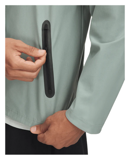 UAA-D15 (Under armour mens unstoppable non-hooded full-zip  jacket silica green/black) 52598695