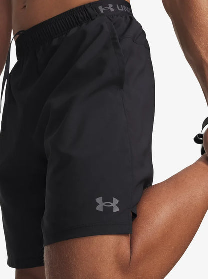 UAA-T16 (Under armour mens vanish 8" woven 2.0 shorts black/castle rock) 82693043