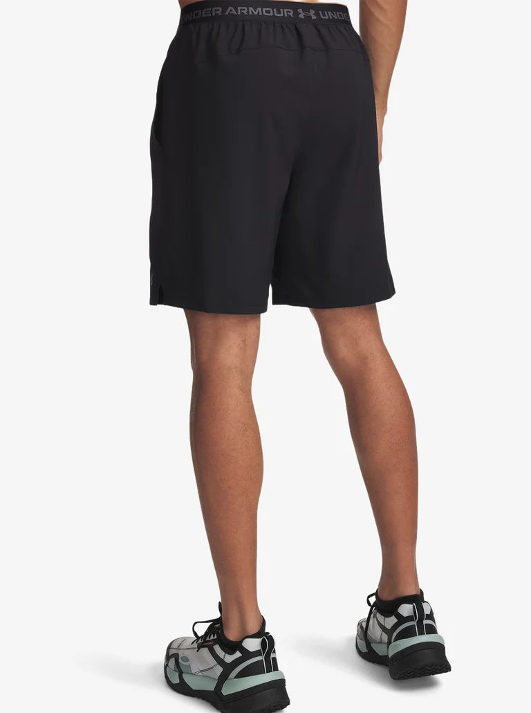 UAA-T16 (Under armour mens vanish 8" woven 2.0 shorts black/castle rock) 82693043