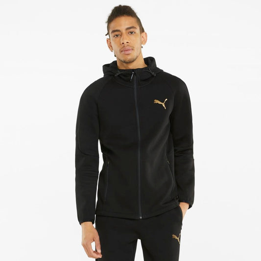 PA-D6 (Evostripe full zip hoodie black/gold) 12296000