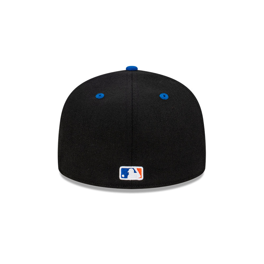 NEC-G47 (New era 5950 2 tone classic new york mets black lry fitted hat) 12394000 NEW ERA