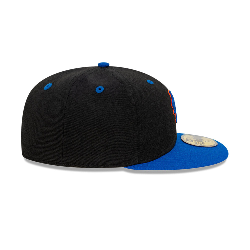 NEC-G47 (New era 5950 2 tone classic new york mets black lry fitted hat) 12394000 NEW ERA