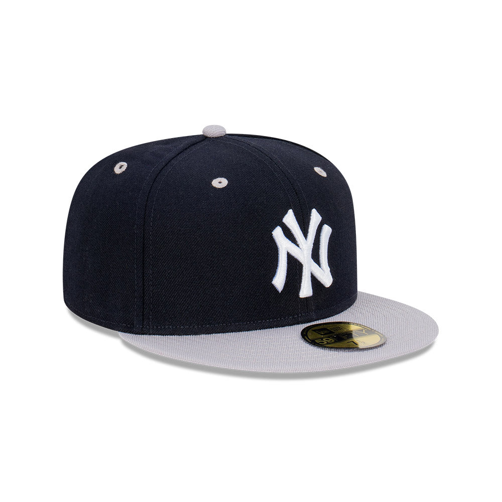 NEC-F47 (New era 5950 2 tone classic new york yankees navy gray fitted hat) 12394000 NEW ERA