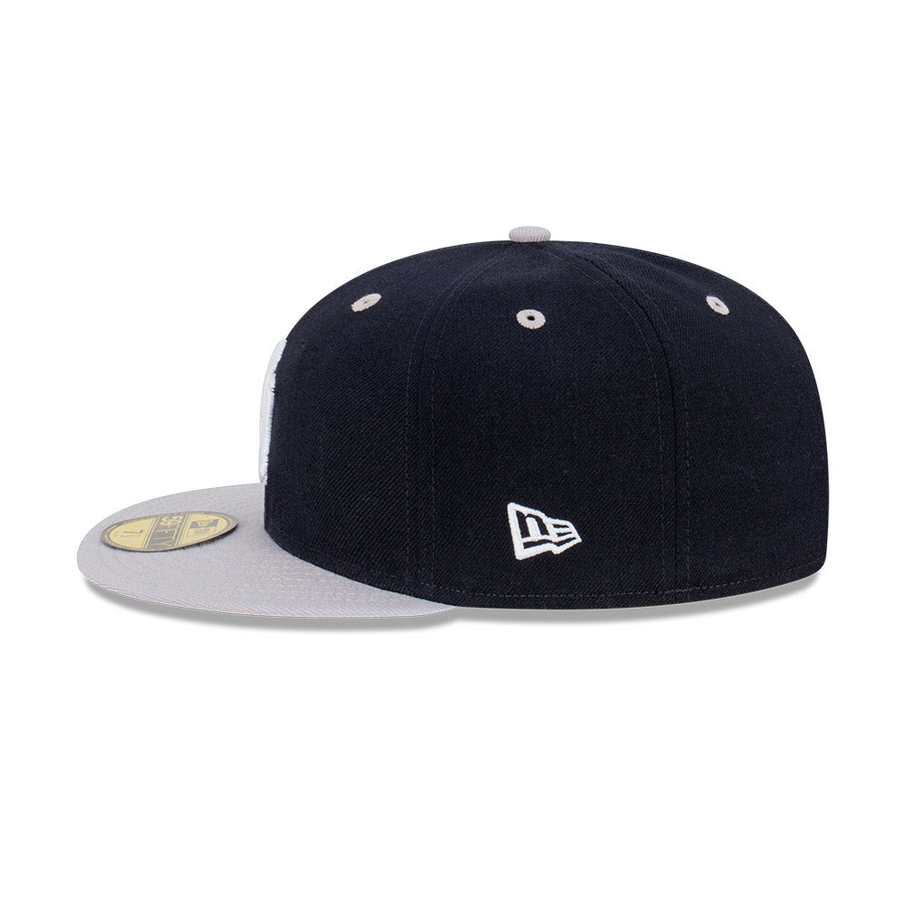 NEC-F47 (New era 5950 2 tone classic new york yankees navy gray fitted hat) 12394000 NEW ERA