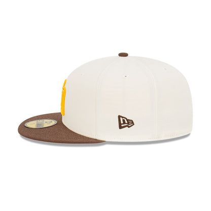 NEC-T47 (New era 5950 2tone classic san diego padres fitted hat) 12394000 NEW ERA