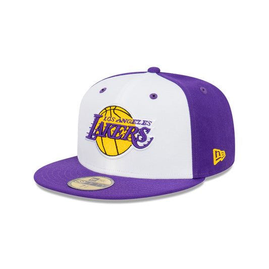 NEC-Z44 (New era 5950 blockout la lakers trp/white fitted hat) 112294000