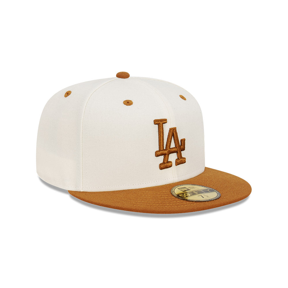 NEC-N44 (New era 5950 peanut butter la dodgers fitted hat) 112294000