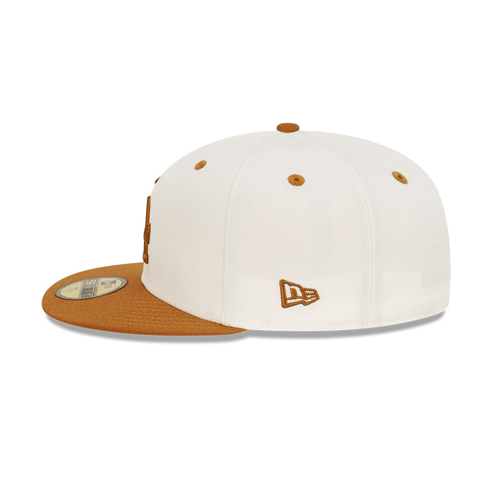 NEC-N44 (New era 5950 peanut butter la dodgers fitted hat) 112294000