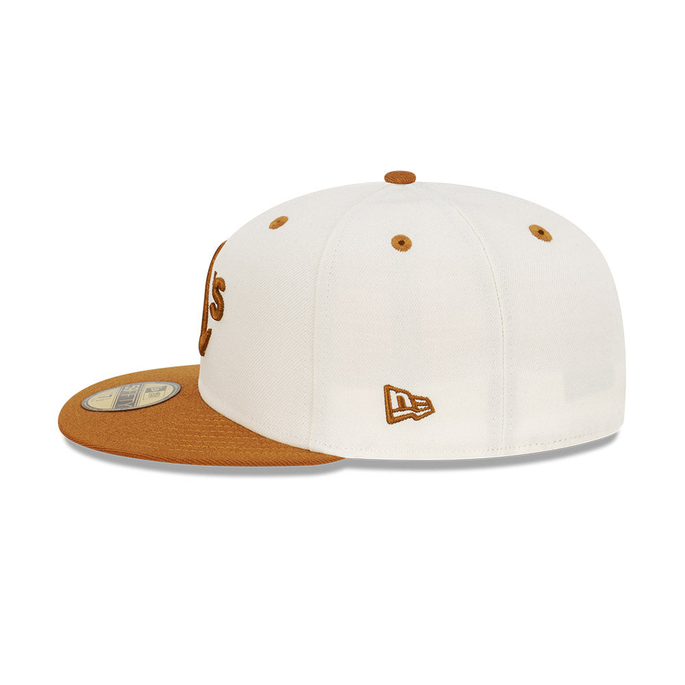 NEC-Q44 (New era 5950 peanut butter oakland athletics fitted hat) 112294000