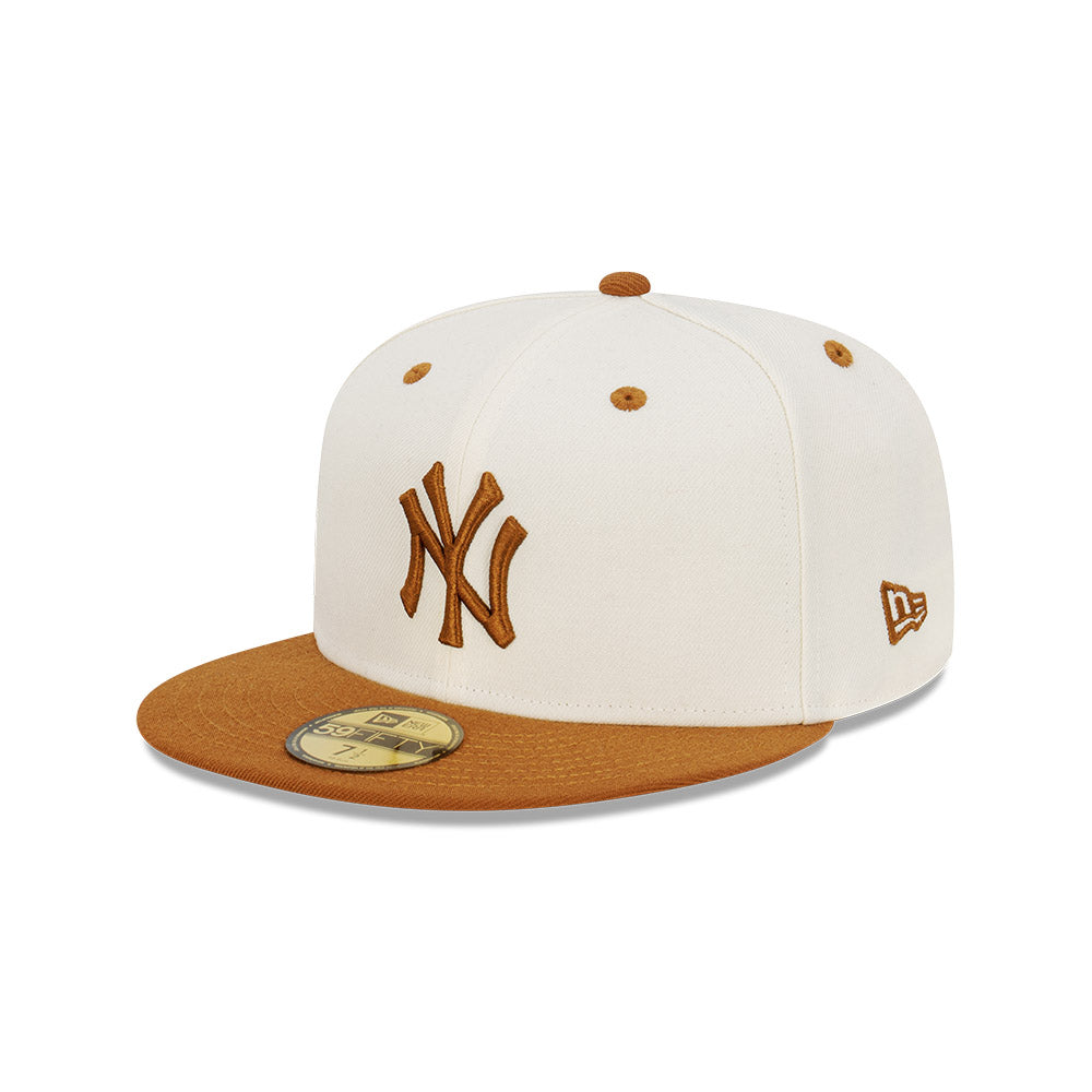 NEC-O44 (New era 5950 peanut butter new york yankees fitted hat) 112294000