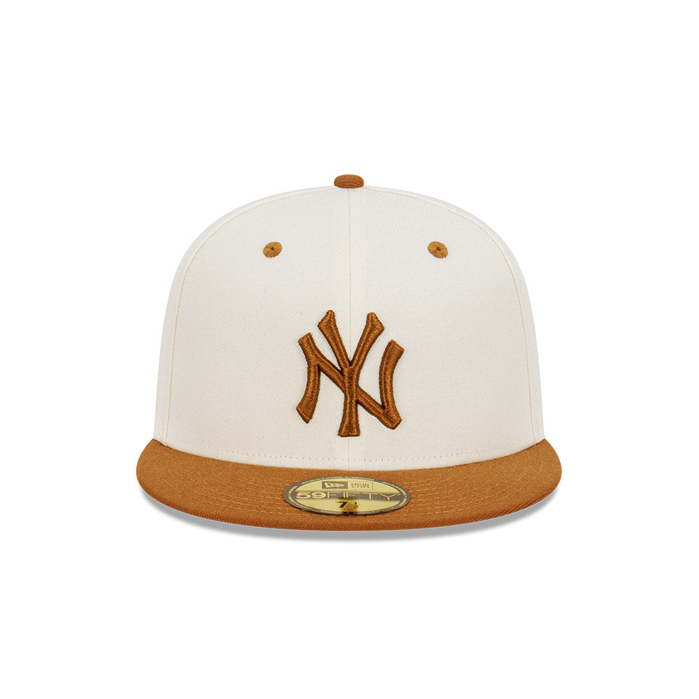 NEC-O44 (New era 5950 peanut butter new york yankees fitted hat) 112294000