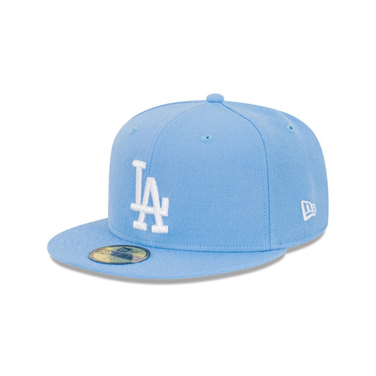 NEC-T44 (New era 5950 world series colour pack la dodgers sky/white fitted hat) 112294000