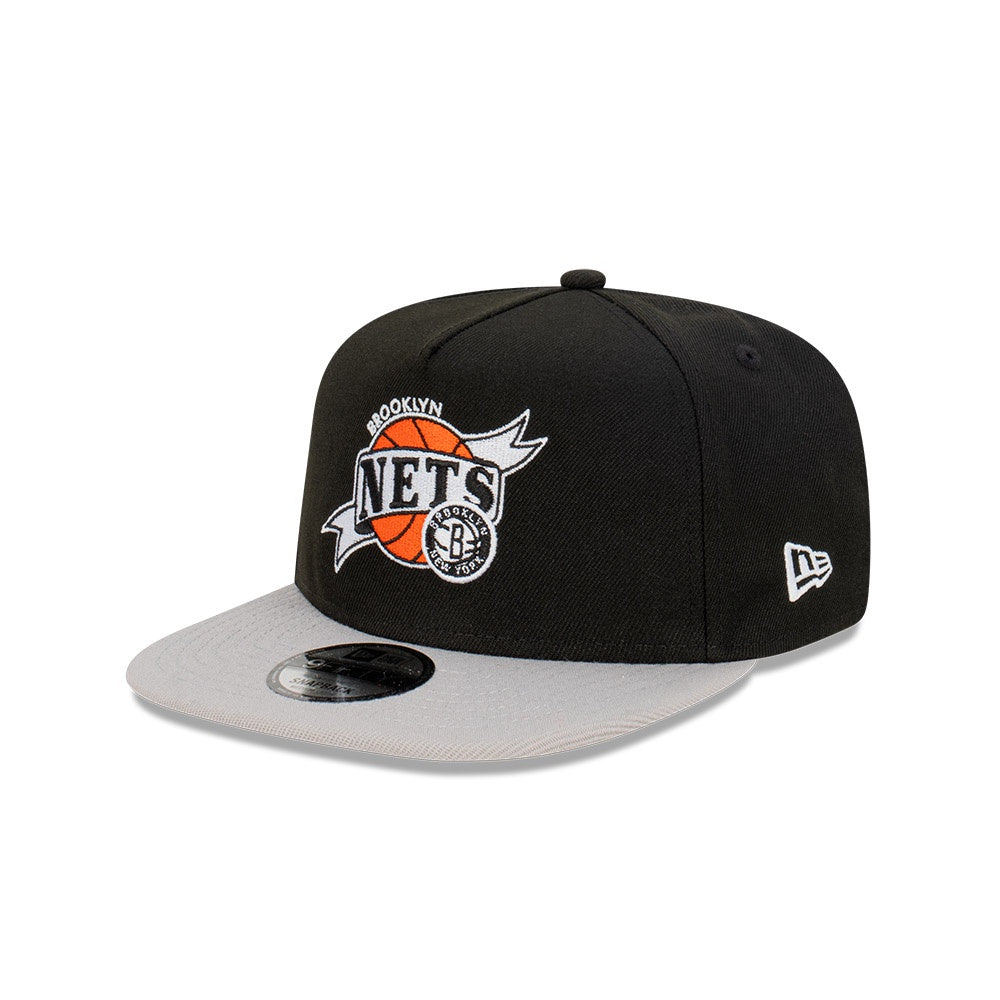 NEC-B45 (New era 950 A frame banner ball brooklyn nets black/gra snapback) 112293250