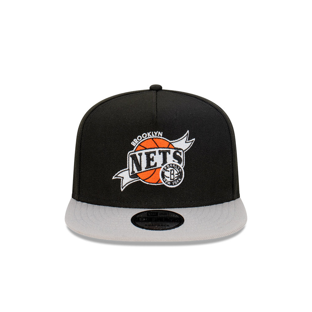 NEC-B45 (New era 950 A frame banner ball brooklyn nets black/gra snapback) 112293250