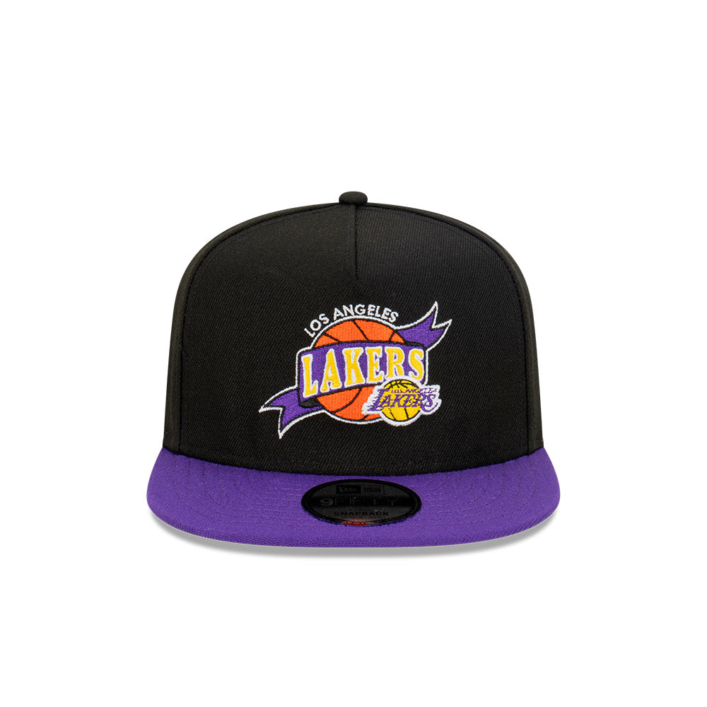 NEC-D45 (New era 950 A frame banner ball la lakers black/trp snapback) 112293250