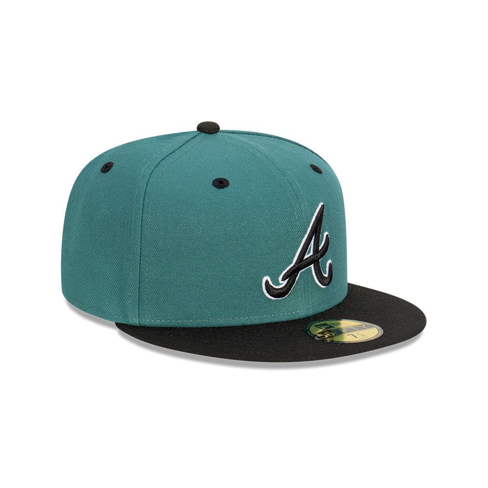 NEC-D46 (New era 5950 pine black atlanta braves fitted cap) 12393750 NEW ERA