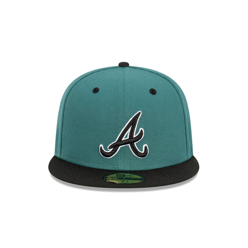 NEC-D46 (New era 5950 pine black atlanta braves fitted cap) 12393750 NEW ERA