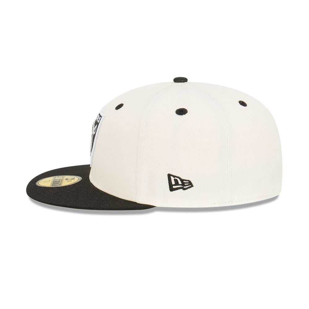 NEC-I48 (New era 5950 pro bowl oakland raiders chw/black fitted hat) 32293970 NEW ERA
