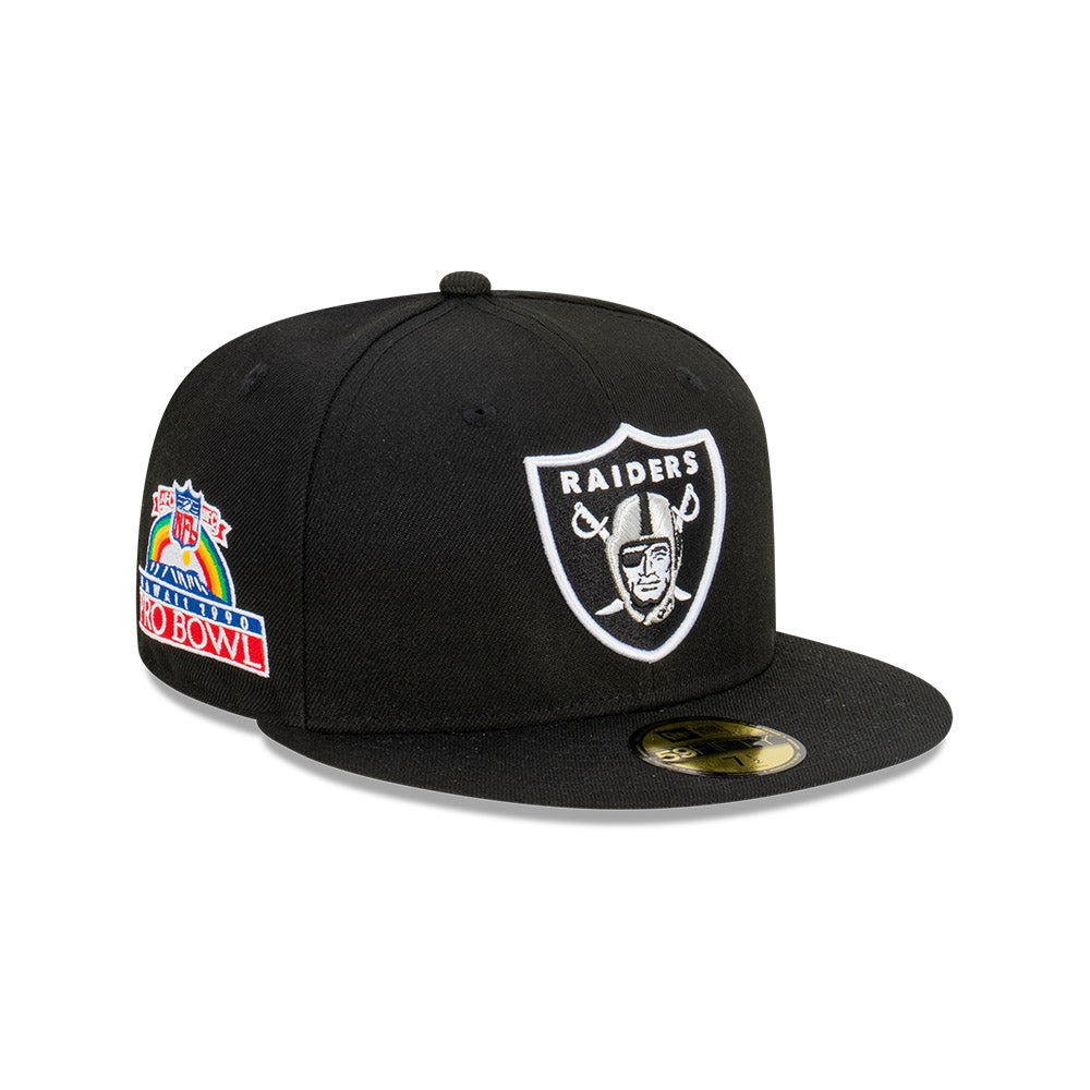 NEC-J48 (New era 5950 pro bowl oakland raiders black fitted hat) 32293970 NEW ERA