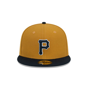 NEC-P48 (New era 5950 vintage gold pittsburg pirates fitted hat vtg/black) 32293970 NEW ERA