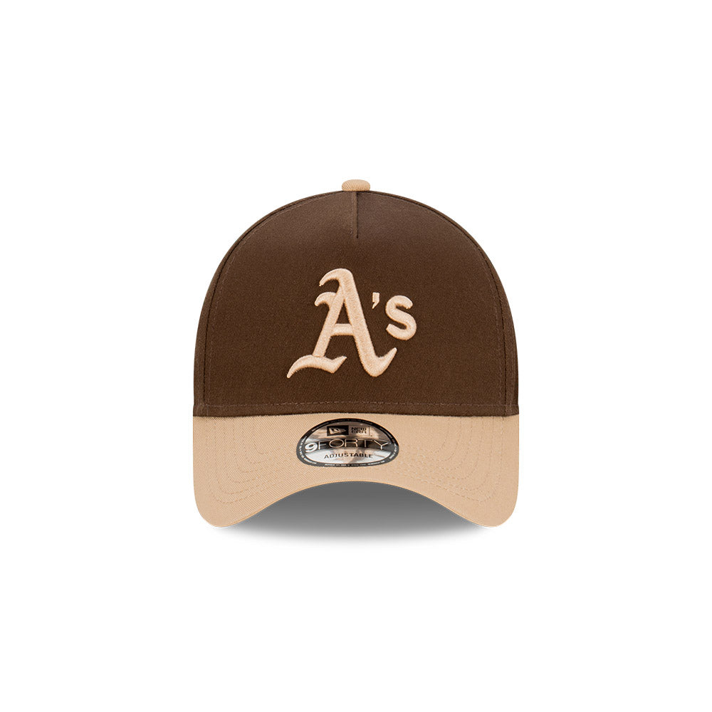 NEC-O46 (New era 940 k frame toffee walnut oakland athletics snap back osfm) 22392450 NEW ERA