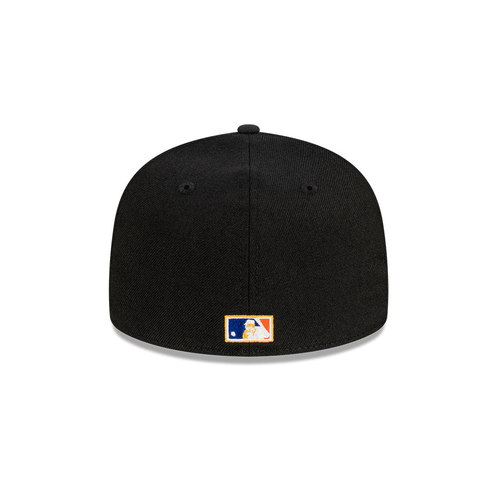 NEC-D50 (New era 5950 archive patch new york mets black/white fitted hat) 42393970 NEW ERA