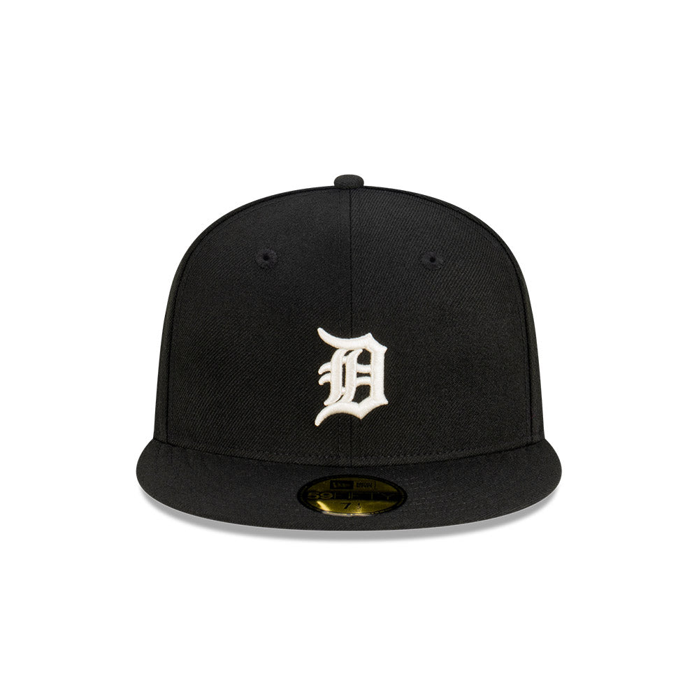 NEC-E50 (New era 5950 archive patch detroit tigers black/white fitted hat) 42393970 NEW ERA