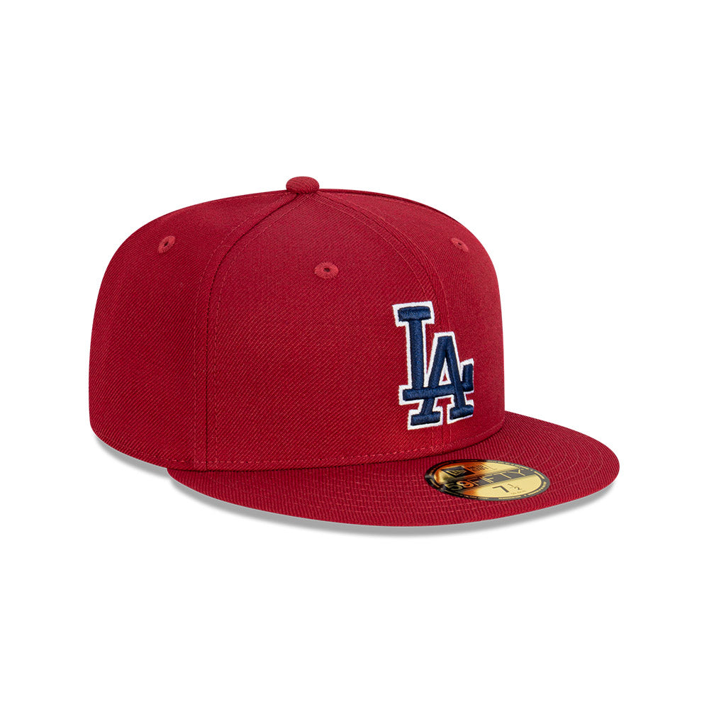 NEC-P51 (New era 5950 bordeaux blue la dodgers fitted hat maroon/navy) 52393750 NEW ERA