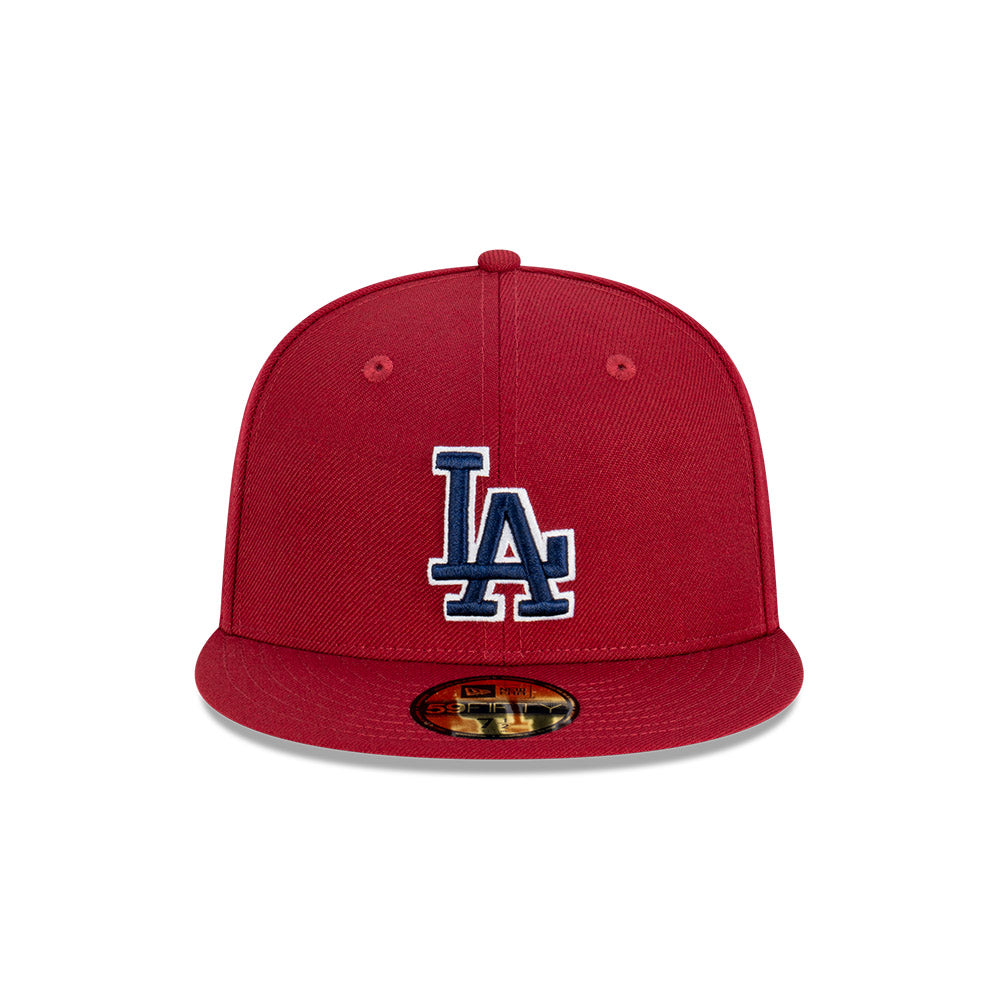 NEC-P51 (New era 5950 bordeaux blue la dodgers fitted hat maroon/navy) 52393750 NEW ERA