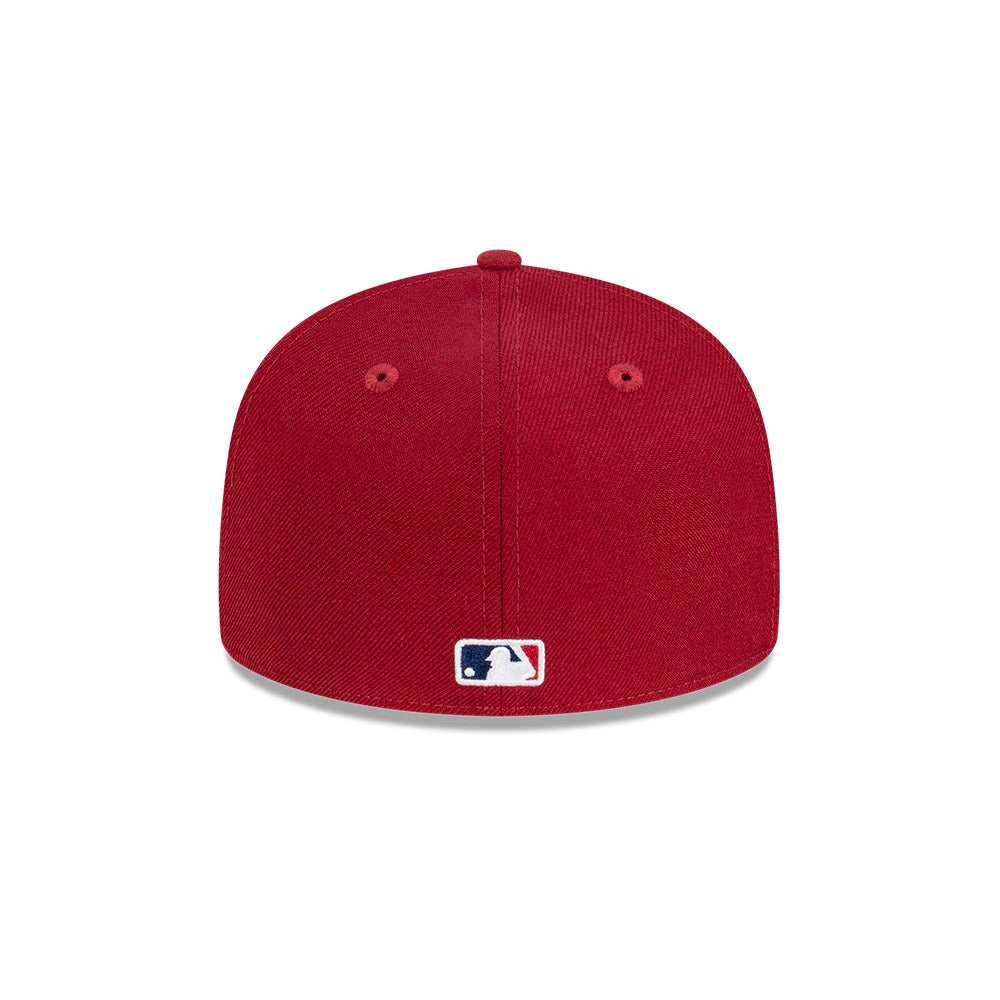 NEC-P51 (New era 5950 bordeaux blue la dodgers fitted hat maroon/navy) 52393750 NEW ERA