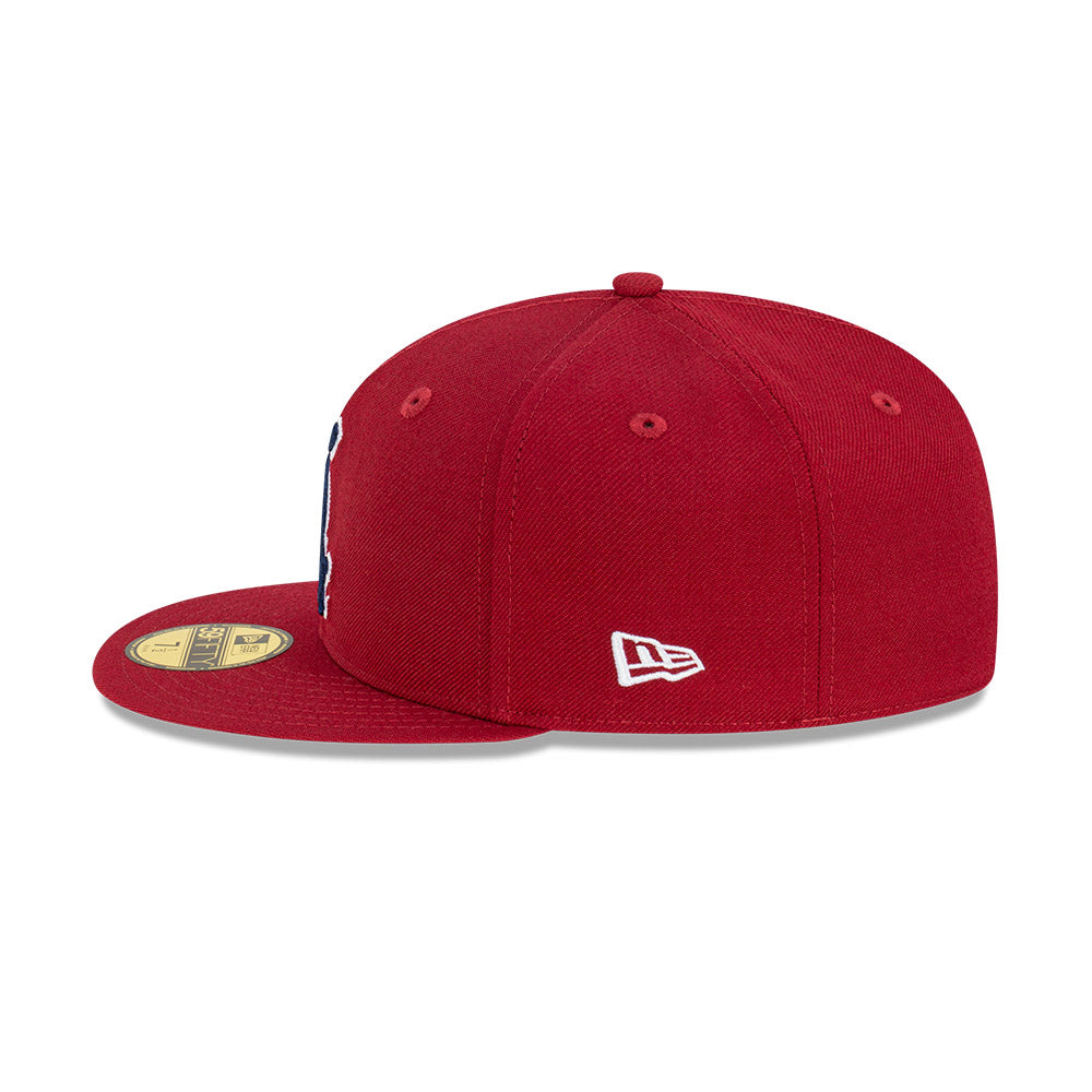 NEC-R51 (New era 5950 bordeaux blue chicago white sox fitted hat maroon/navy) 52393750 NEW ERA