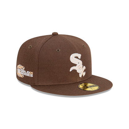 NEC-S50 (New era 5950 brownstone chicago white sox fitted hat) 52393970 NEW ERA