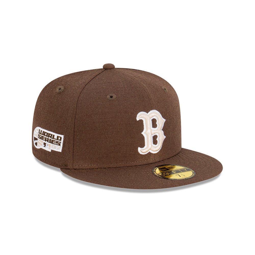 NEC-T50 (New era 5950 brownstone boston red sox fitted hat) 52393970 NEW ERA