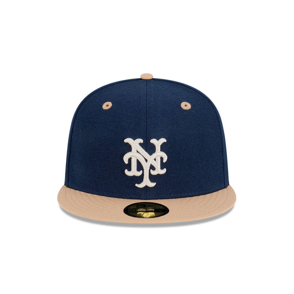 NEC-O50 (New era 5950 ocean khaki new york mets fitted hat) 52393970 NEW ERA