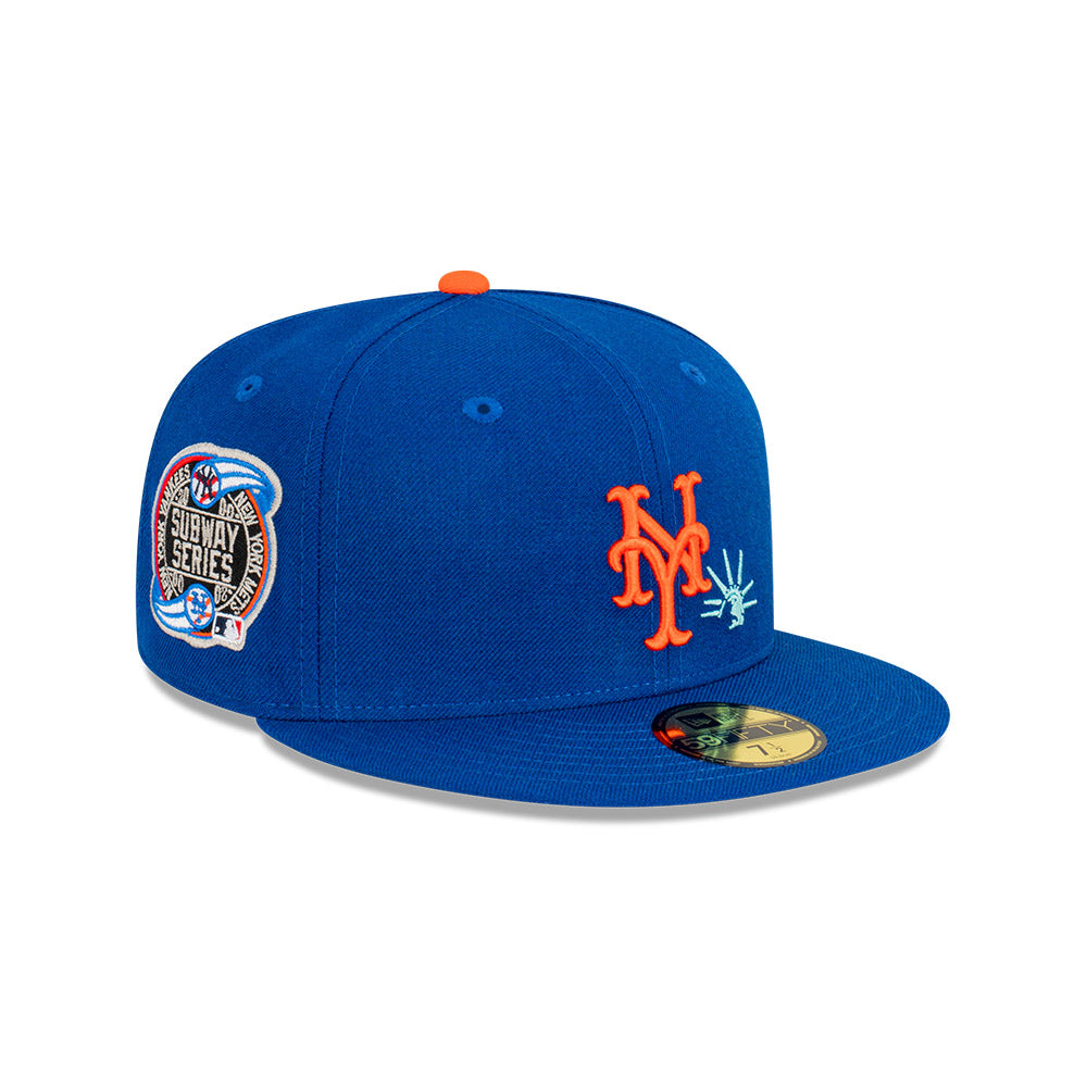 NEC-O49 (New era 5950 subway statue new york mets fitted hat) 42393970 NEW ERA